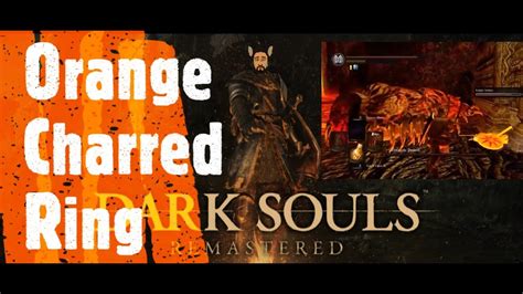 orange charred ring